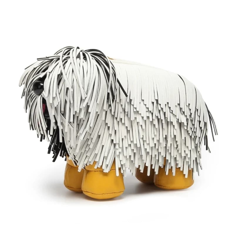 Practical Crossbody Bag Dog Shaped PU Leather Handbag Functional Shoulder Purse Perfect for Fashion Forward Individual