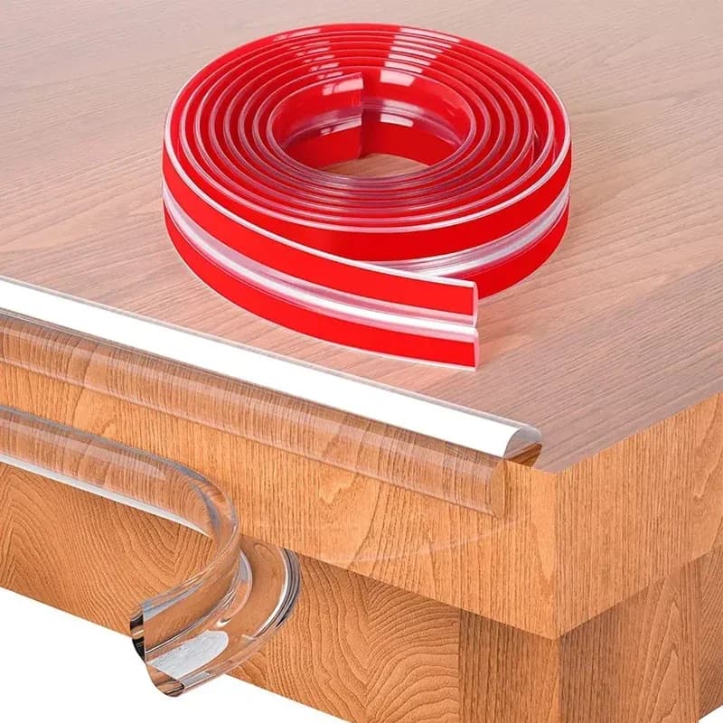 1/2/3M Baby Safety Self Adhesive Kids Collision Proof Soft Bumper Transparent PVC Protection Table Edge Guard Protector Strip