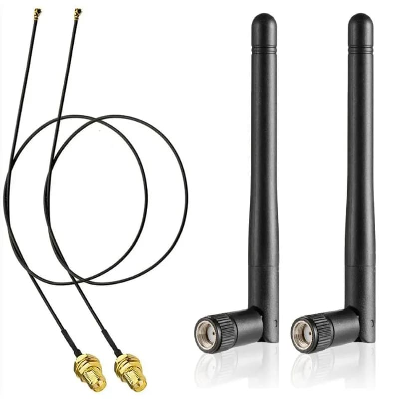 2.4GHz 5G 5.8GHz Wifi Antenna SMA Male to I-P-E-X-1 Coaxial Cable for M.2 NGFF Intel Wireless Network Card WiFi Adapter LaptopI