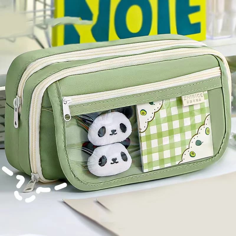 Transparent Pencil Case for Girls New Large Capacity Pencil Case for Junior High School and Elementary School Students High Appe