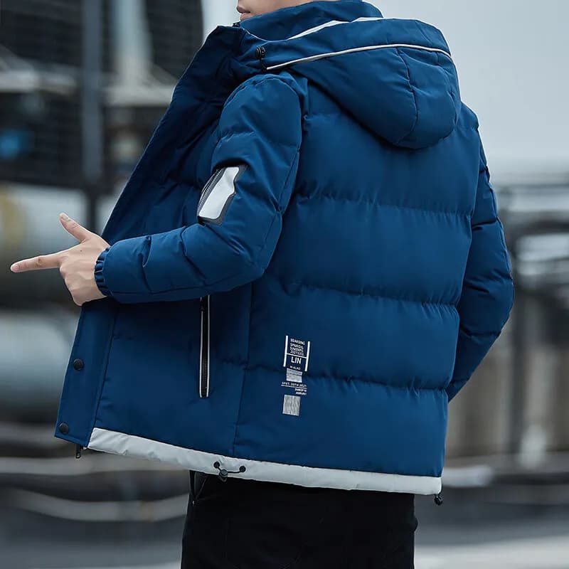 Men Autumn Outwear 2024 Winter Brand New Casual Warm Men Thick Waterproof Jacket Parkas Coat Windproof Hat Parkas Jacket Parkas