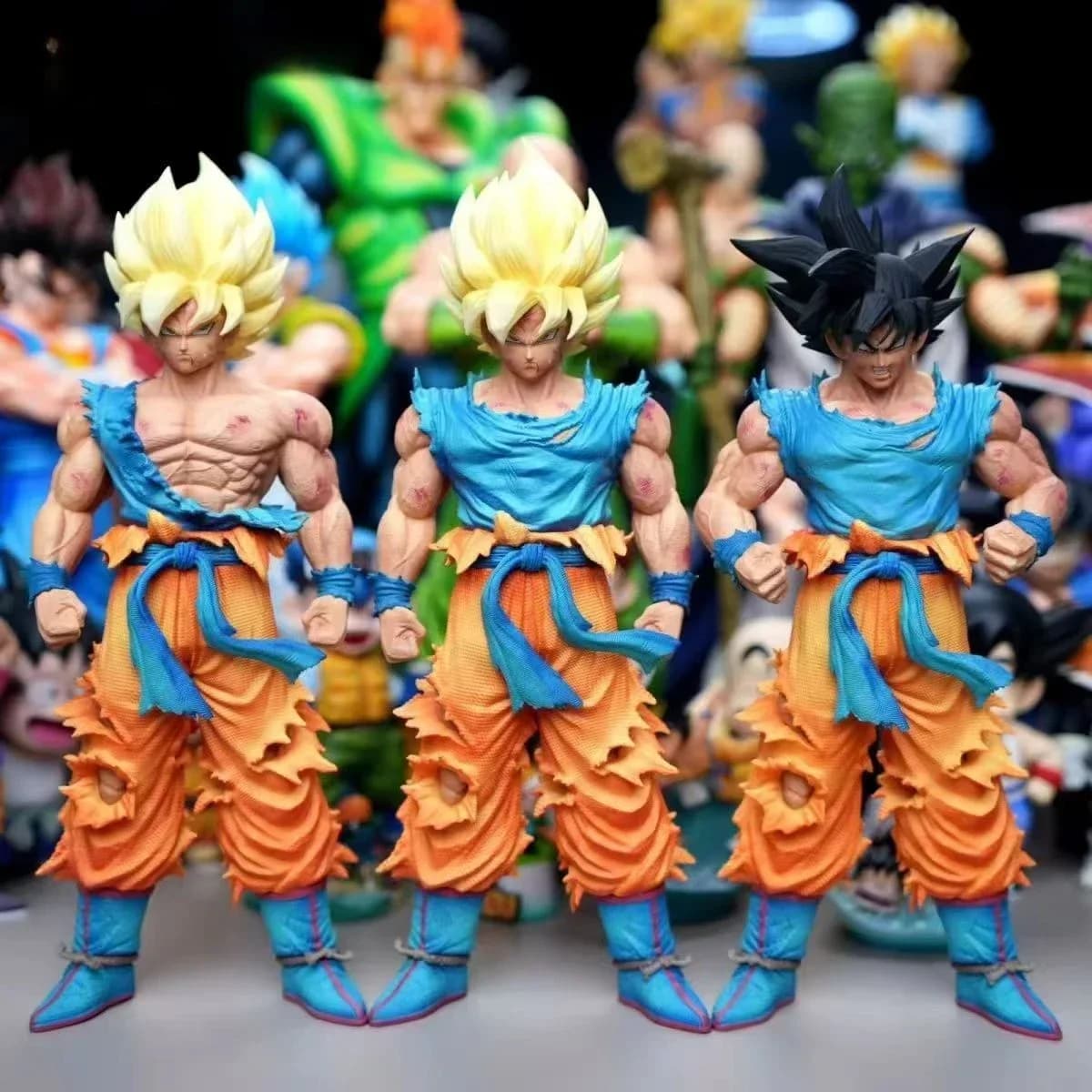 28cm/11 inches Dragon Ball Anime Character Super Saiyan Sun Wukong PVC Action Figure Figurine Model Decoration Collection Toys