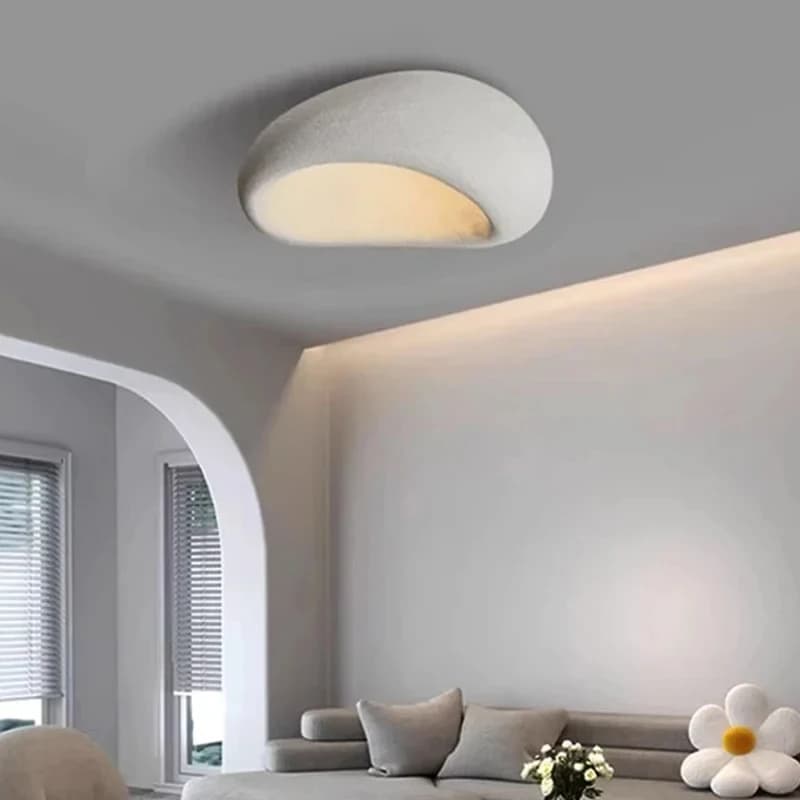 Nordic Wabi-Sabi Ceiling Lamp Energy-Saving Light LED Chandelier for Living Room Dining Room Bedroom Home Decor Lighting Fixture