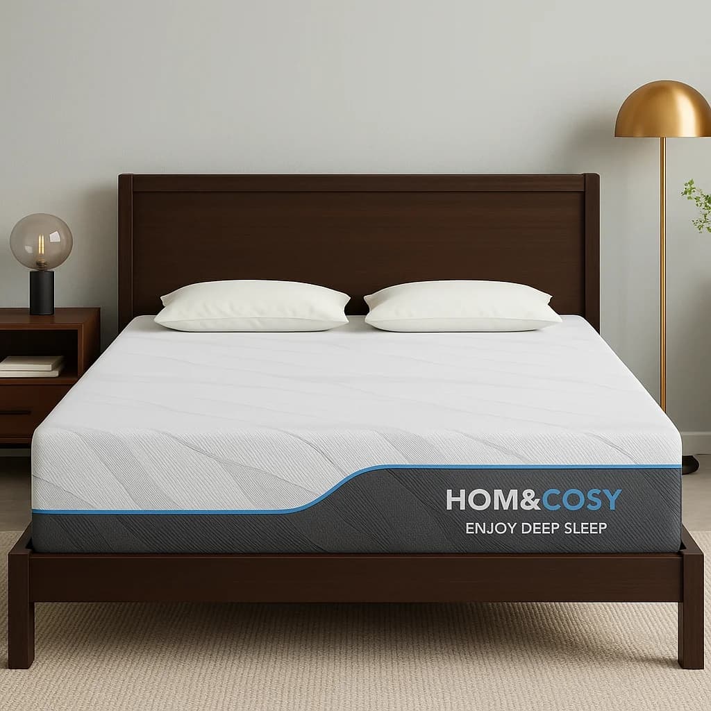 Hcore Extra Firm Queen Size Mattress, 8/10 inch Medium - Extra Firm Dual Sided Reversible Mattress for Back Pain Relief