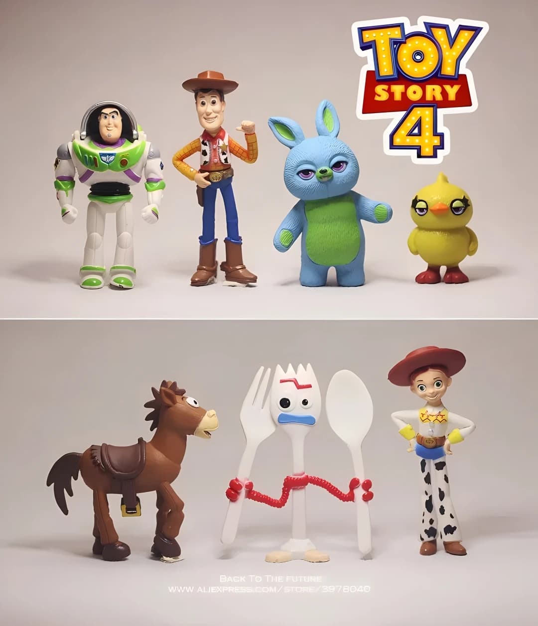Disney Toy Story 4 Woody Buzz Lightyear 4-7cm 7pcs/set Action Figure Anime Decoration Collection Figurine Toy Model For Children