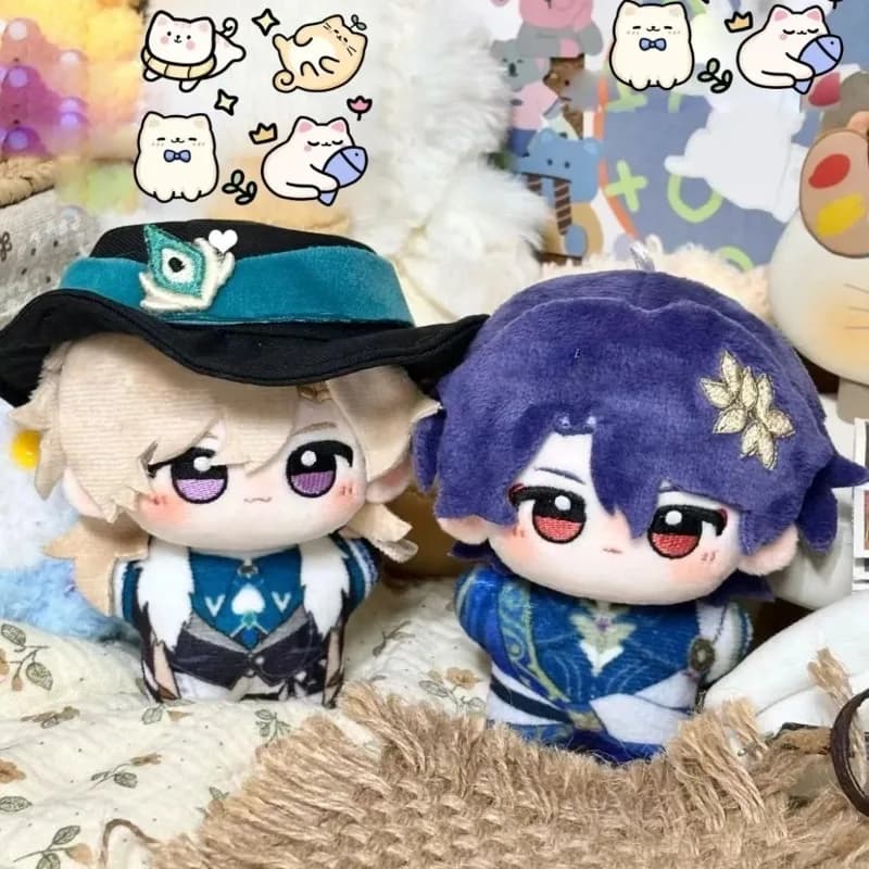 10CM Game Anime Honkai: Star Rail Cosplay Aventurine Dr. Ratio Soft Plush Adorable Pendant Key Chain Gifts