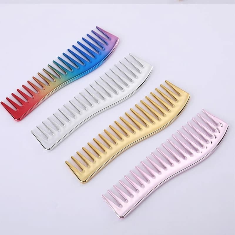 Electroplated Hair Combs Hair Brush Comb Barber Hair Comb Hair Styling Tools Salon Accessories for Hair Stylists
