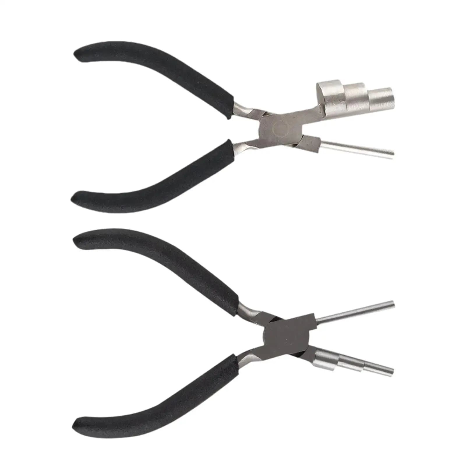 Wire Looping Pliers Jewelry Pliers Sturdy Comfortable Gripping Portable Three Stages Round Nose Pliers for DIY Crafts Beading