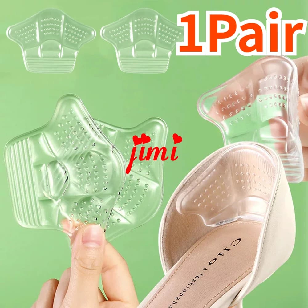 1Pair Heel Sticker Heel Protectors Sneaker Shrinking Size Insoles Anti-wear Feet Shoe Pads Adjust Size High Heel Cushion Inserts