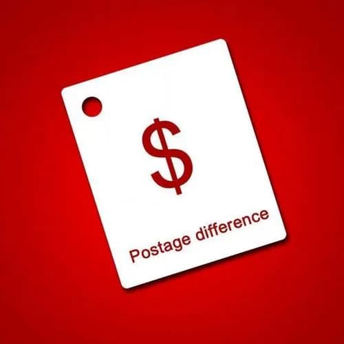 Postage/price difference Additional shipping costs