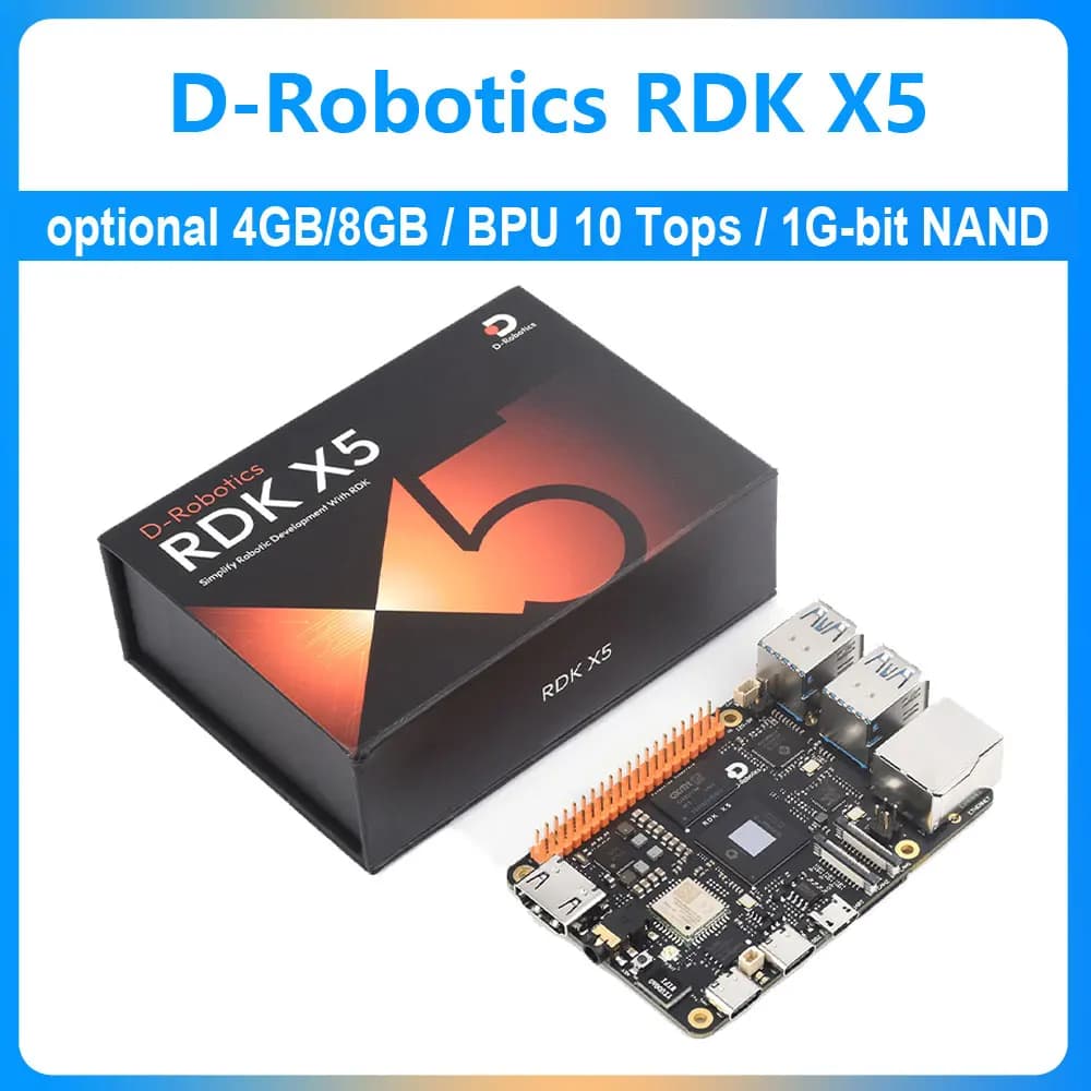 RDK X5 Development Board Horizon Sunrise 5 D-Robotics Cortex A55 10TOPs Transformer/RWKV/Occupancy/Stereo Perception