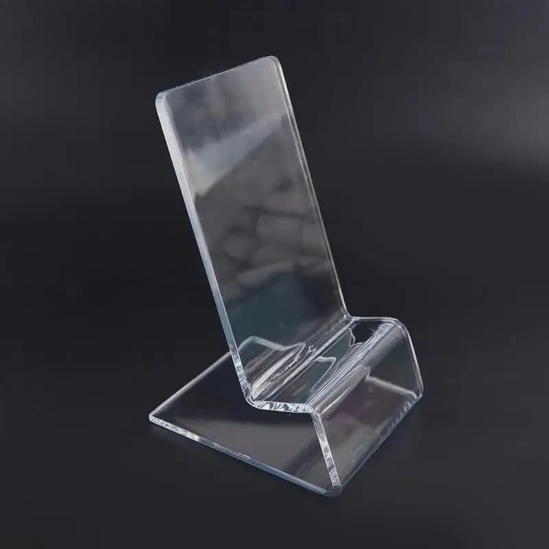 Acrylic Transparent Stand Phone Holder Tablet Bracket Shelf Window Counter Display Showcase For iPhone Smasung Xiaomi Cellphone