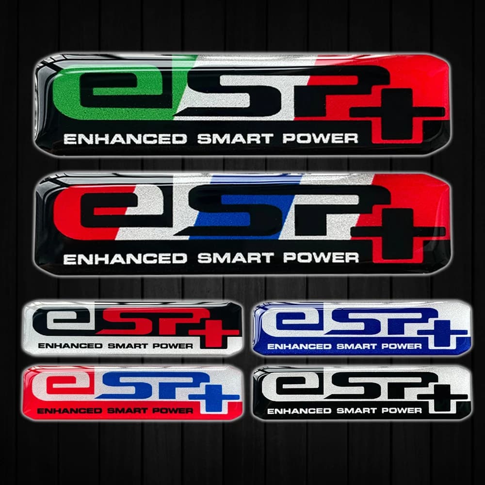 1 Pair 3D Epoxy Resin Gel Motorcycle Stickers Moto Scooter Body ESP ESP+ Logo Emblem Decals Accessories For Honda PCX150 PCX160