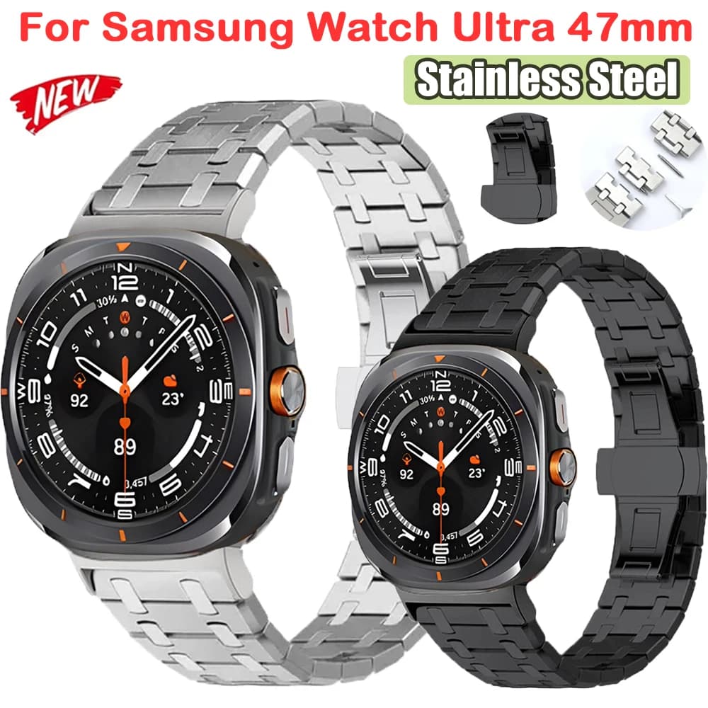 Metal Band For Samsung Galaxy Watch Ultra 47mm Stainless Steel Business Bracelet For Samsung Watch Ultra LTE47mm Strap Accessory