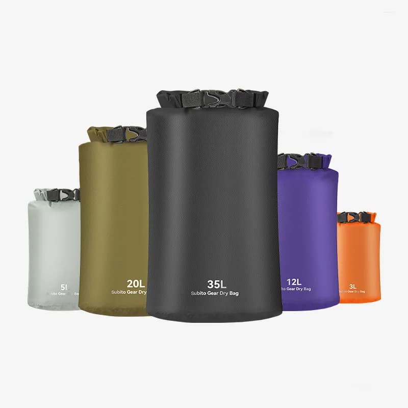 3/5/12/20/35L Waterproof Dry Bag Ultralight Storage Bags Roll Top Dry Sack Keep Gear Dry for Kayaking Swimming Camping Boating