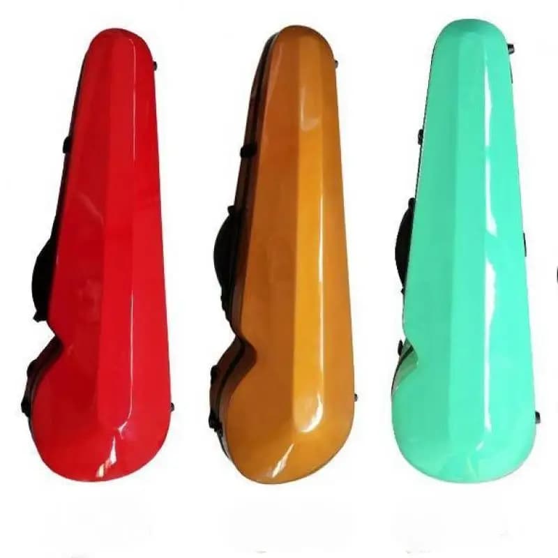 1Pc Glass Fibre Reinforced Plastic Fall Prevention Violin Box with Shoulder Strap Musical Instrument Professional Accessories
