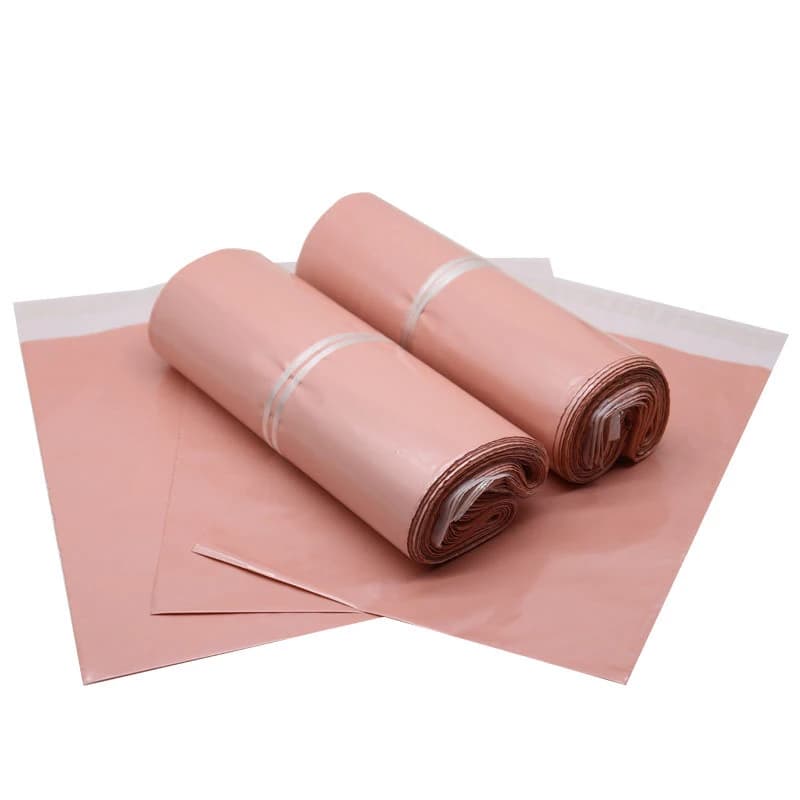 100Pcs Rose Gold Poly Mailers Self Sealing Adhesive Shipping Bags Thicken Plastic Envelope Postal Courier Bag Packaging Pouches