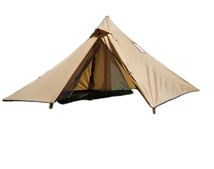 Outdoor Portable Pyramid Tent Camping Teepee Tent Waterproof Tipi Tent with chimney hole