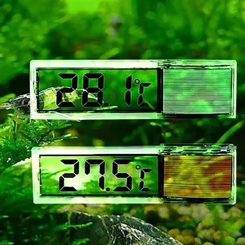 1pcs Aquarium Thermometer Electronic LCD Digital Fish Tank Temperature Measurement Fish Tank Temp Meter Aquarium Accessories