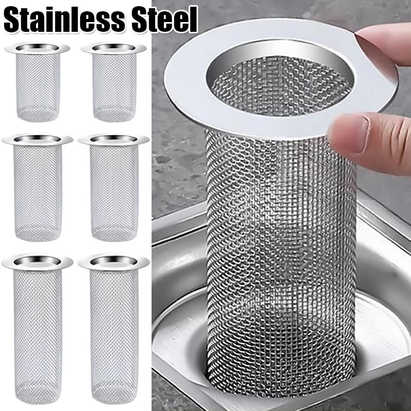 Multifunction Stainless Steel Drain Mesh Filter Kitchen Sink Anti-clog Strainer Bathroom Bathtub Hair Catcher Shower Drains Net