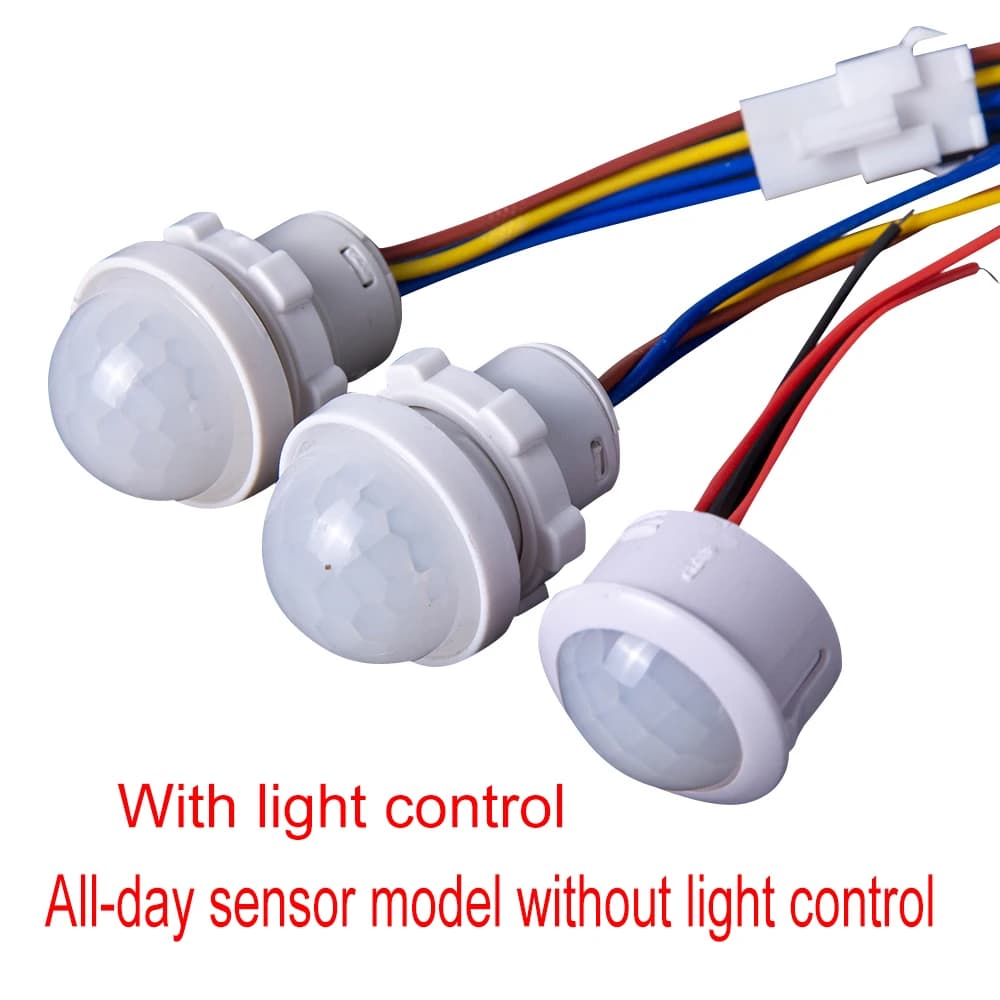 DC12-24V AC110-240V LED Closet PIR Sensor Detector Smart Switch LED PIR Infrared Motion Sensor Detection Automatic Light Switch