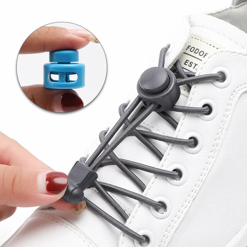 1Pair Elastic Laces Sneakers Shoe Laces Without Tying Unisex Quick Shoelace Round Rubber Bands Lazy Shoelaces Sport Shoestrings