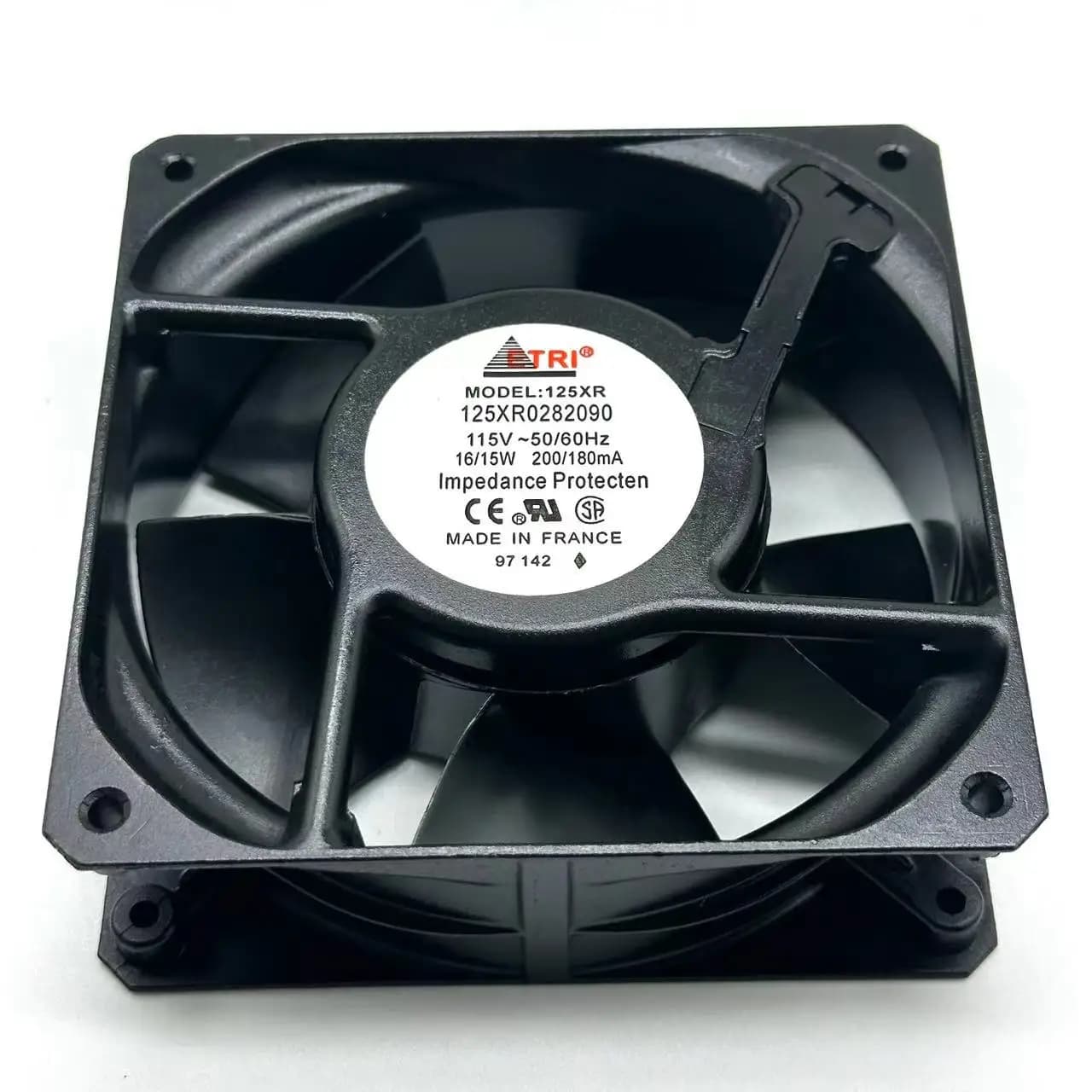ETRI 125XR0282090 AC 115V 16W 120x120x38mm Server Cooling Fan