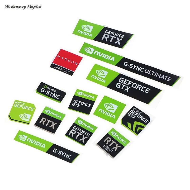 5pcs/set NVIDIA GTX GEFORCE Laptop Desktop Label Decorative Sticker