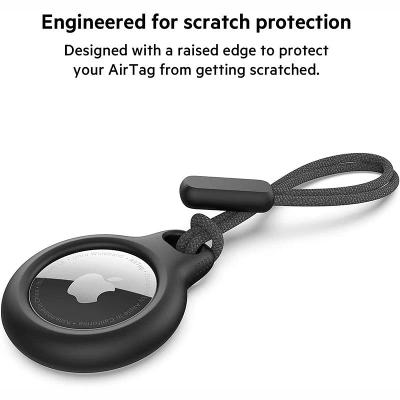 For Apple Airtags Locator Tracker Airtag Case With Keychain Silicone Anti-lost Cover Sleeve Holder Protective Case for Air tag