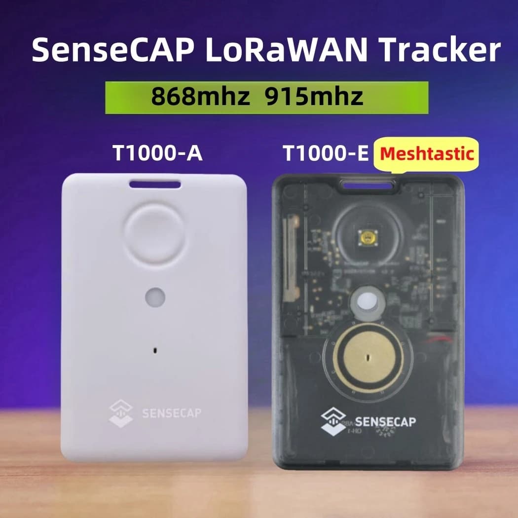 Sensecap T1000 E Meshtastic Tracker with LR1110,nRF52840,AG3335 GPS, IP65 Indoor&Outdoor Positioning, Motion Sensor