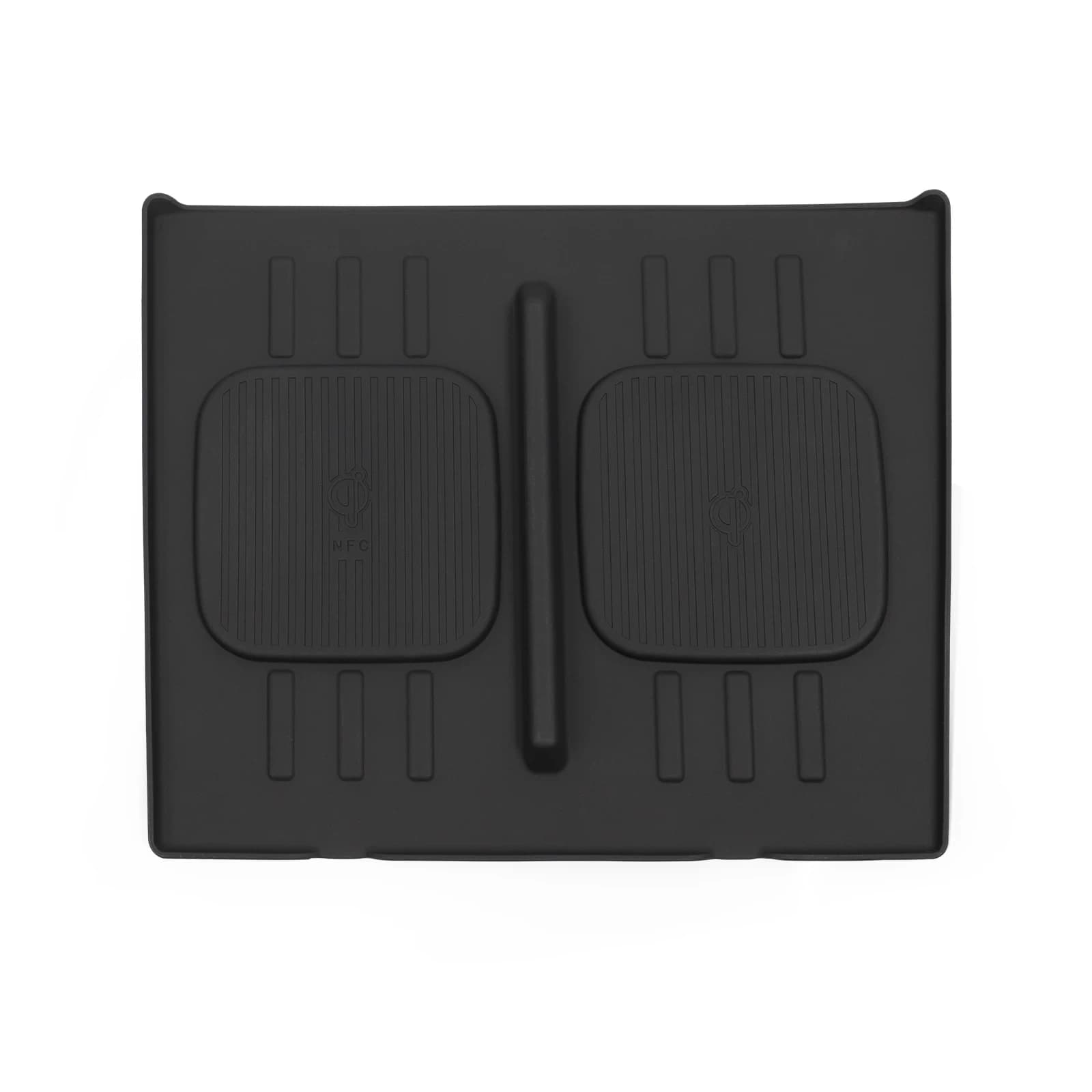 for Hyundai Santa Fe 2024 Wireless Charging Pad Auto Interior Accessories Car Phone Non-slip Charger Mat Silicone Protective Pad
