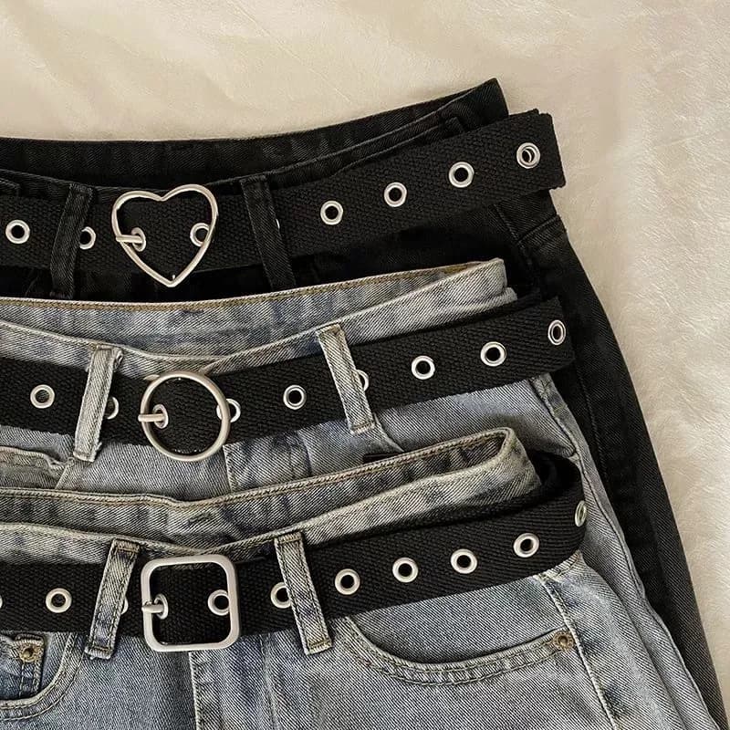 Belt Women's Ins Wind Belt Men's Versatile Decorative Canvas Jeans Cloth Women's Belt