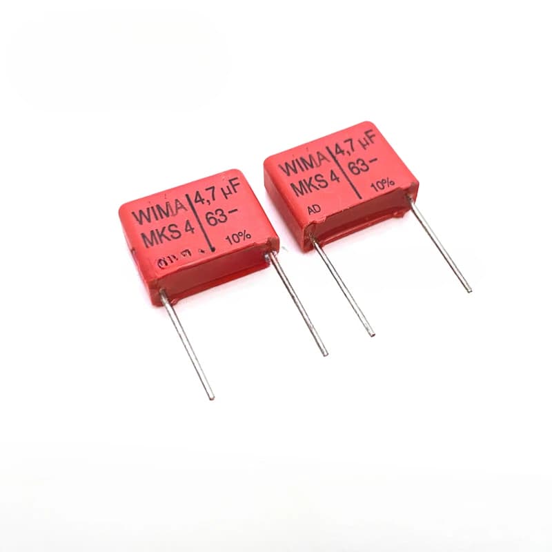 5PCS/20PCS WIMA MKS4 4.7UF 4U7 63V 63v4.7UF foil film capacitor 4700nF 63V475 475 Foot distance 15MM