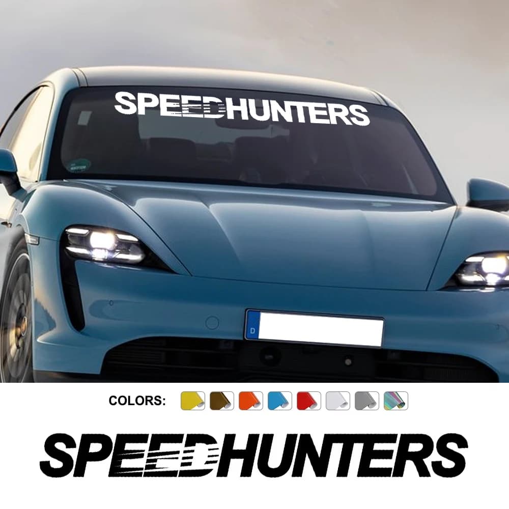 Various Size Car Windshield Sticker Graphics Speedhunters Style Window Decor Decal Truck Vinyl Cover Auto Tuning Accessories