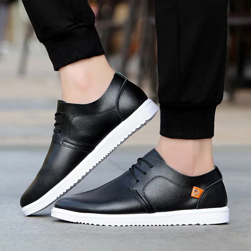 Men's Leather Casual Shoes Brand Comfortable Dress Shoes for Men Lace Up Oxfords Shoes Quality Men Sports Shoe Tenis Hombres 45