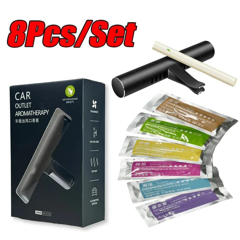 8Pc/Set Car Air Vent Perfume Car Air Freshener Flavoring Smell Aroma Car Perfumes Air Freshener Parfum Auto Interior Accessories