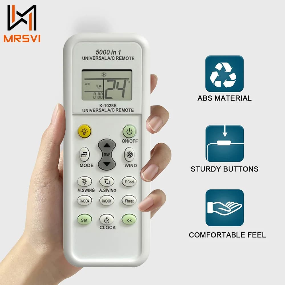 5000 in 1 Universal Air Conditioner Remote Control for LG Gree Midea Toshiba Haier Daikin Hitachi Sharp Panasonic Samsung Sanyo