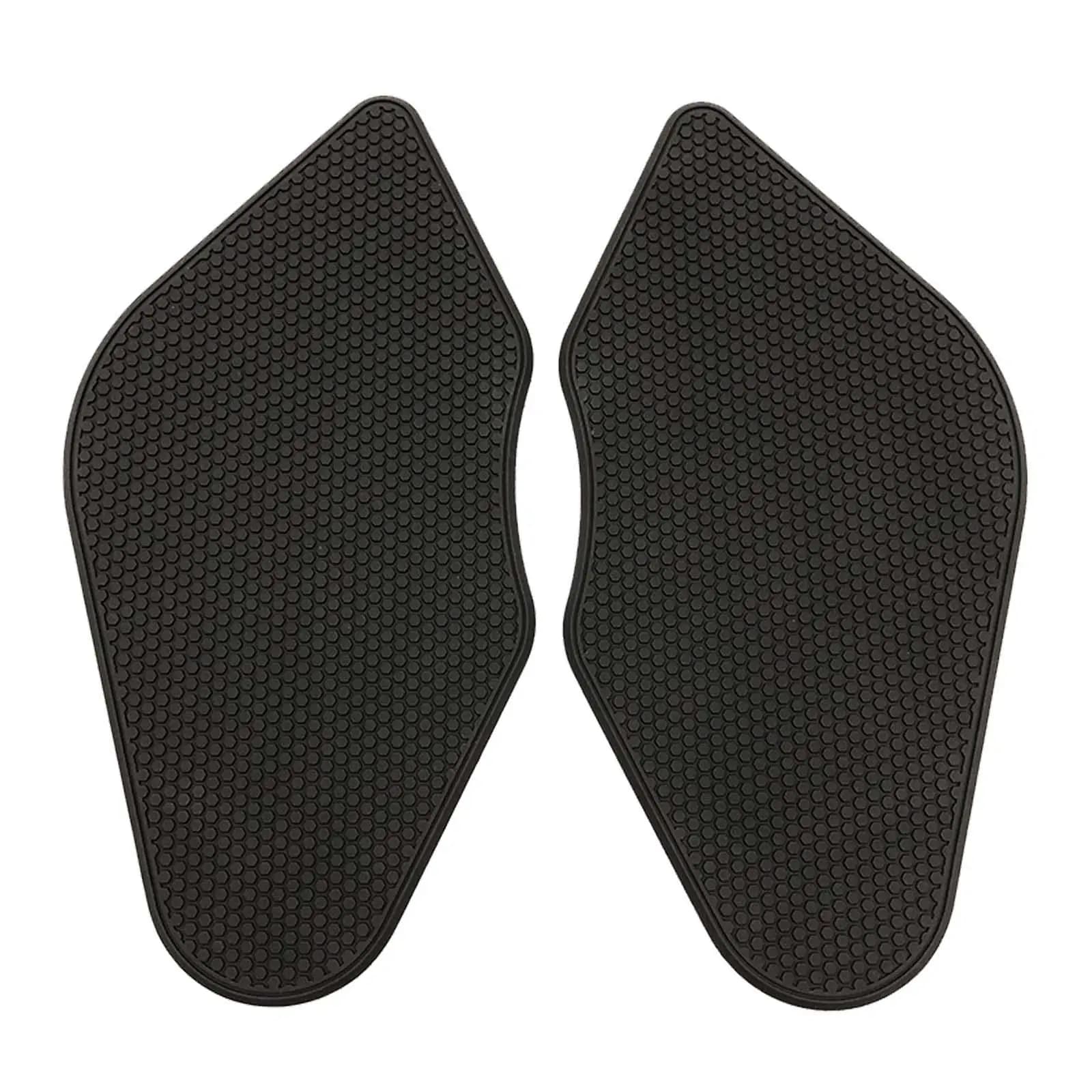 2Pcs Motorcycle Tank Pad Protection Wear Resistant Black Decoration Gas Tank