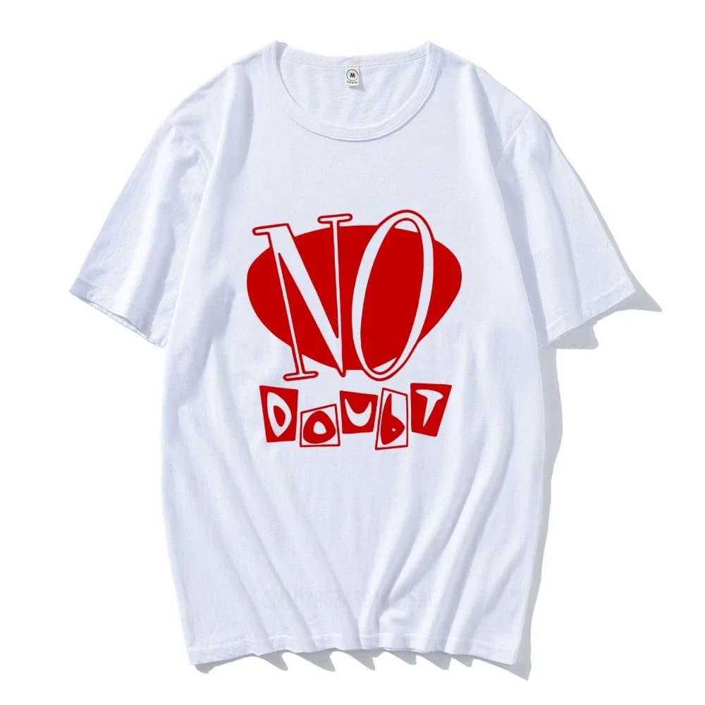 NoDoubt Rock Band T-shirts Ropa Hombre Short Sleeve Cotton Comfortable Tee-shirt Summer Casual Hip Hop Tshirts Vintage Print Tee