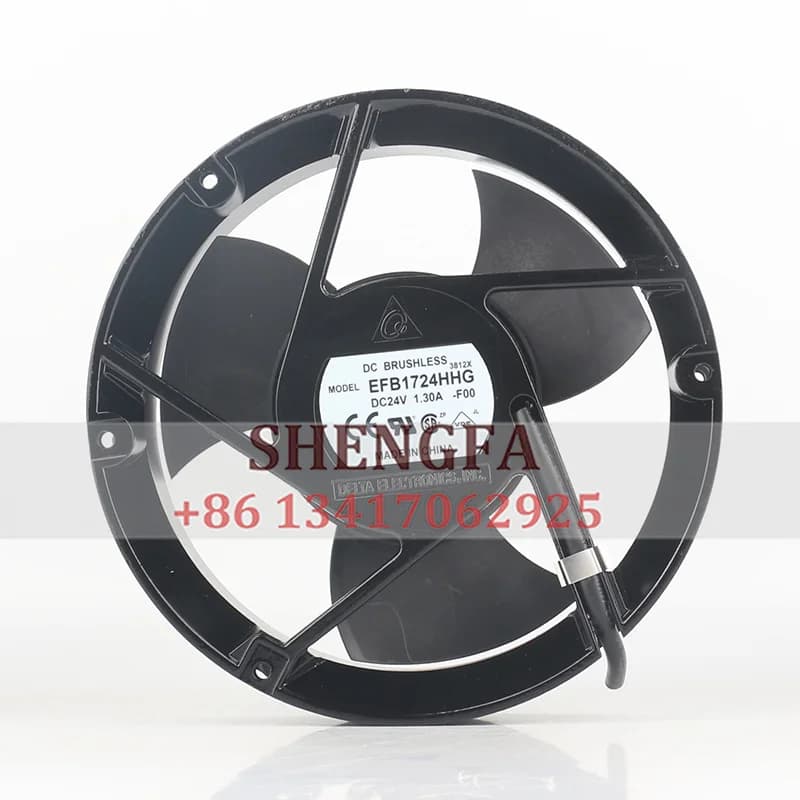 DELTA EFB1724HHG-7A12-F00 170X150X50MM DC24V 1.30A EC AC 17cm Frequency Converter Large Air Volume Industrial Cooling Fan