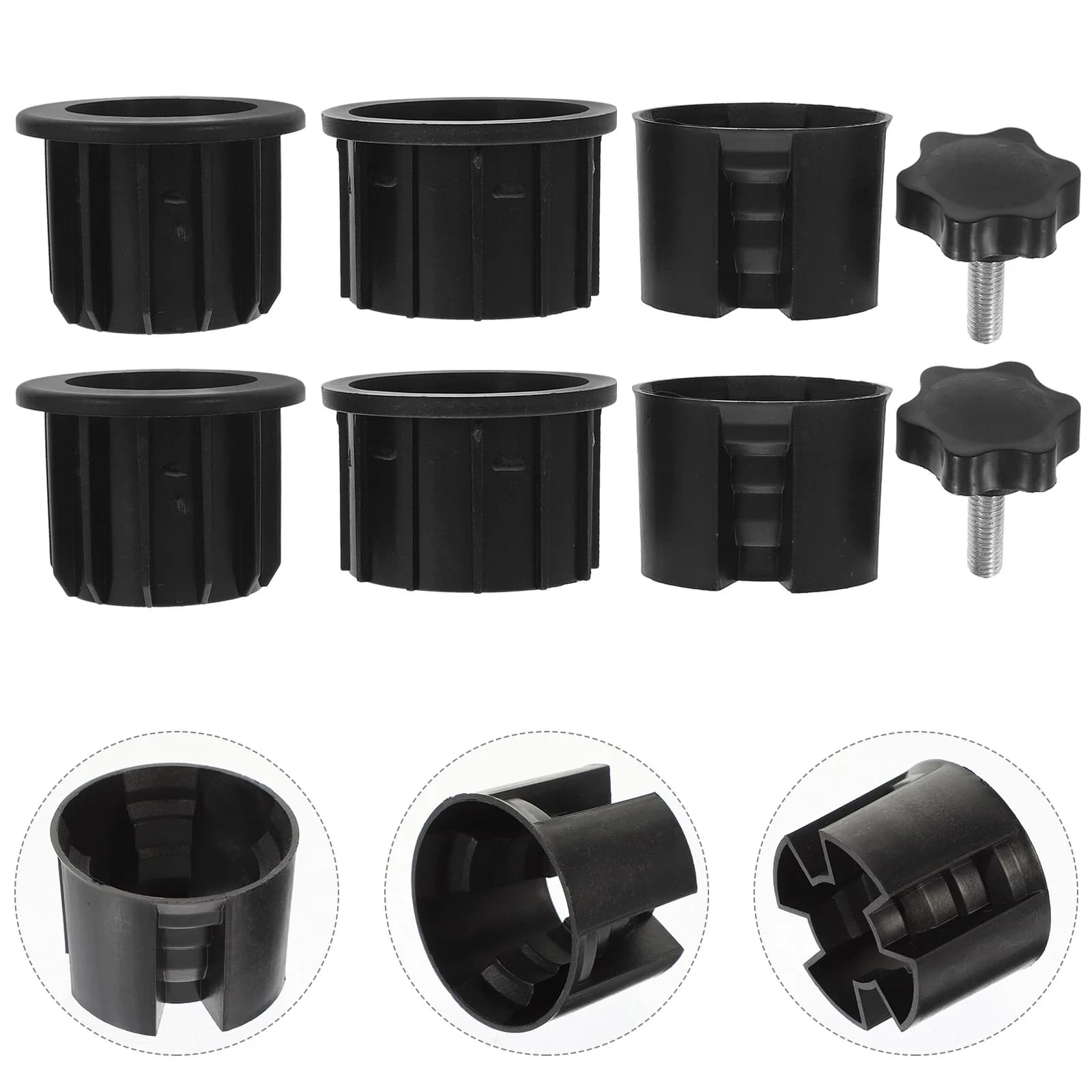 8Pcs Umbrella Stand Parts Patio Umbrella Base Garden Parasol Stand Cap Beach Anchor Holder Covers Outdoor Furniture