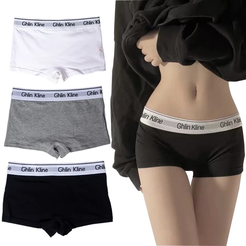 Unisex Boxer Underwear Women Couple Sports Shorts Cotton Yoga Panty for Female Panty