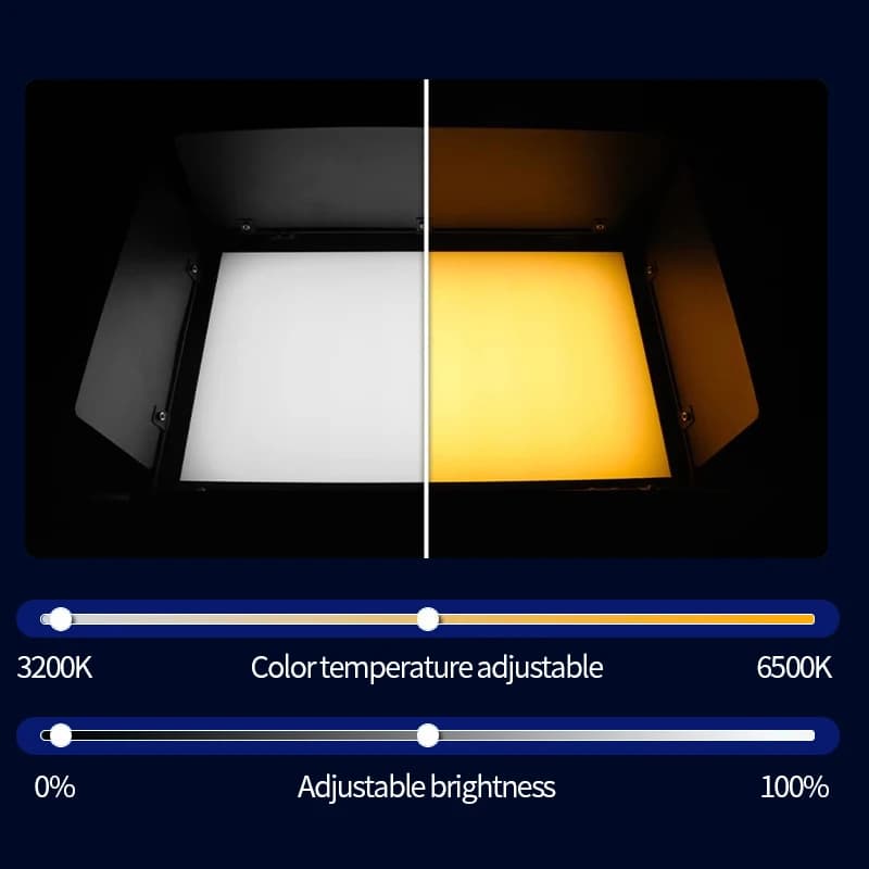 LED Video Fill Light Warm White Three Primary Colors Soft Light Photography Studio Stage Lighting for Events Wedding Performance