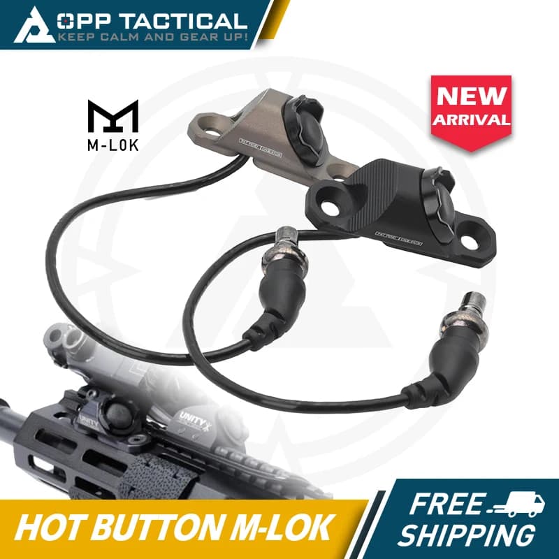 Tactical Hot Button M-LOK for SF M300 M600 Flashlight Airsoft Weapon Light Switch with Original Markings