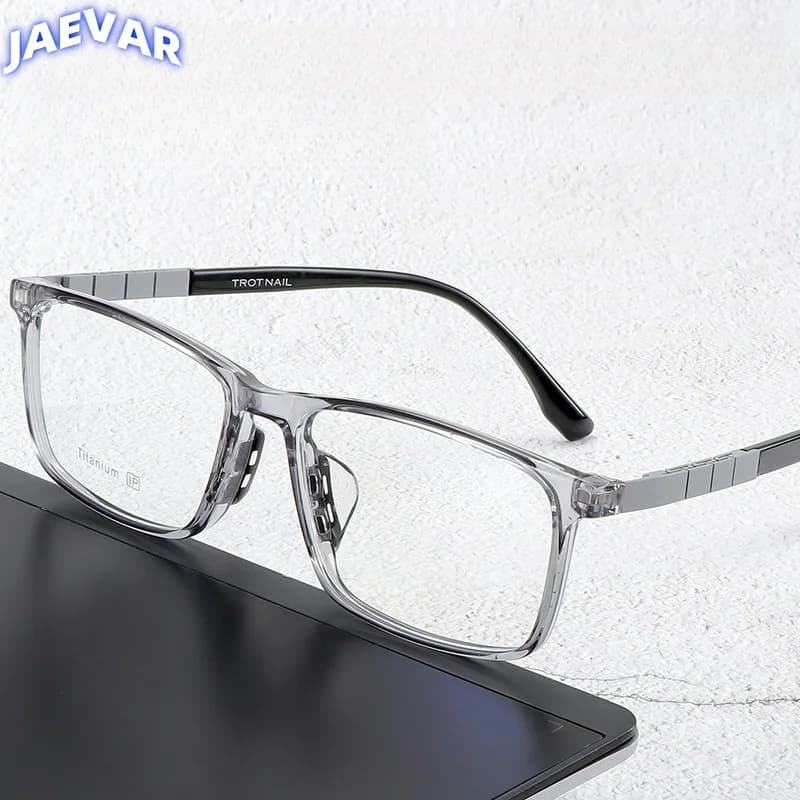 Pure Titanium Glasses Frame Ultra-light Large Face Men's Glasses Frame Square Optical Prescription Men's Glasses Frame 2926