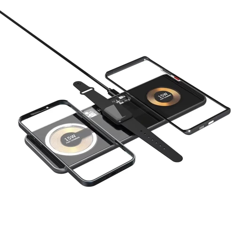 Multifunction Wireless Charger Fast Charging Desktop Foldable Phone Magnetic Wireless Charger Station 3 In 1 4 In 1