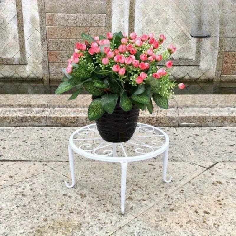 Tall Plant Stand Metal Flower Pot Holder Heavy Duty Cast Iron Plant Stand, Tall Vintage Flower Pot Holder Indoor Outdoor Plant