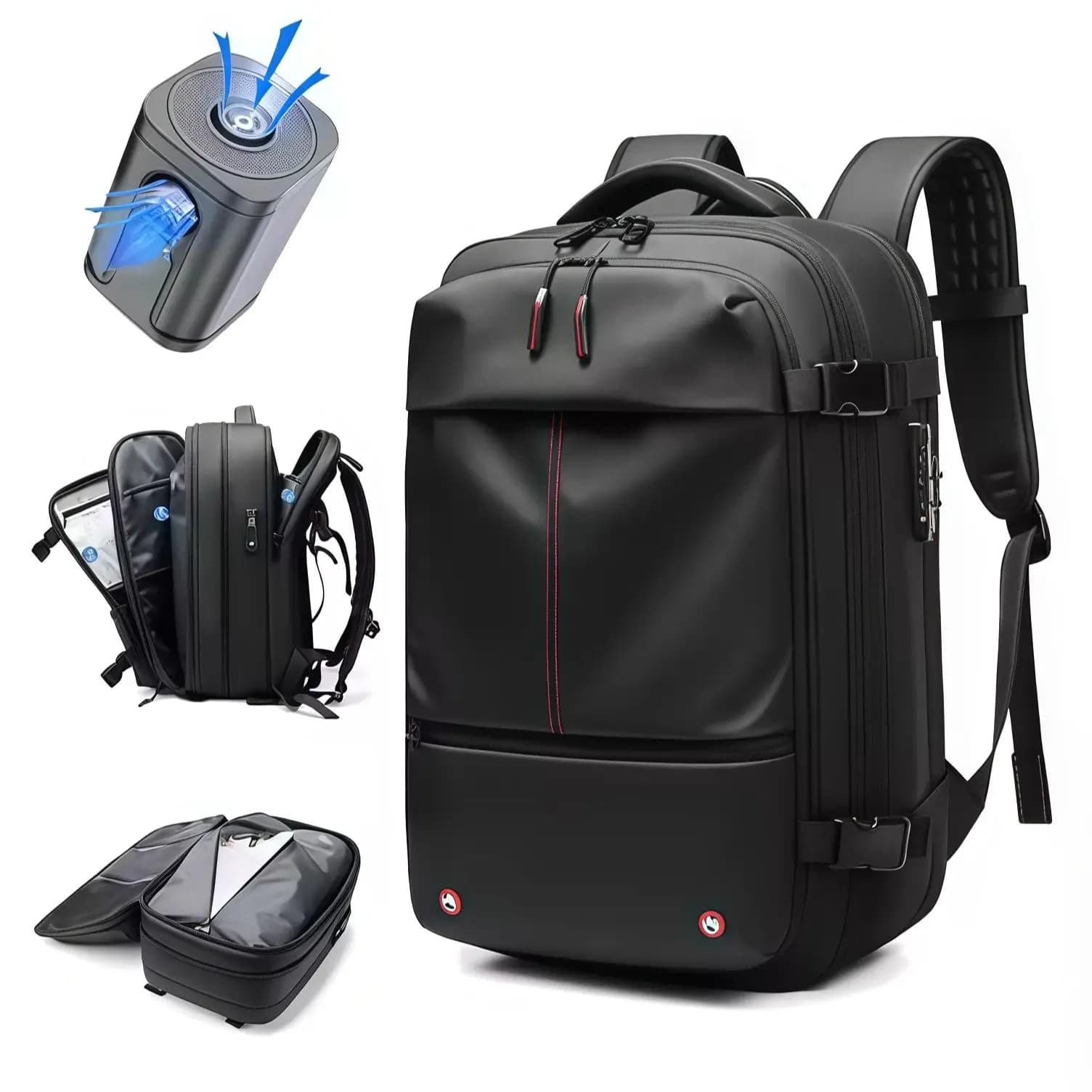 Men Travel Backpack vacuum compression 17 inch Laptop Backpack Business Large Capacity school Backpack Expanded Hiking backpack