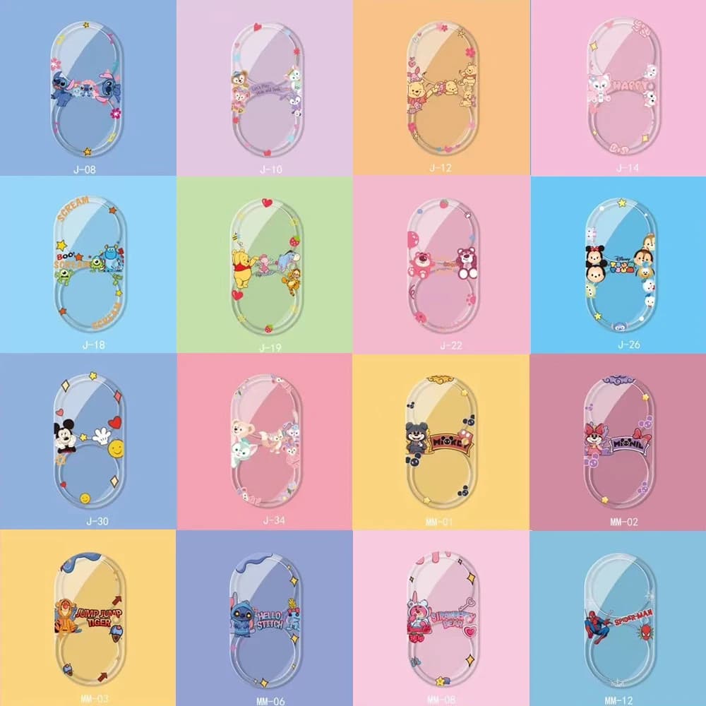 Tempered Glass for iPhone 16 15 14 13 12 Pro Max 16Plus 13Mini Camera Lens Protective Film Full Cover Toy Story Mickey Winnie