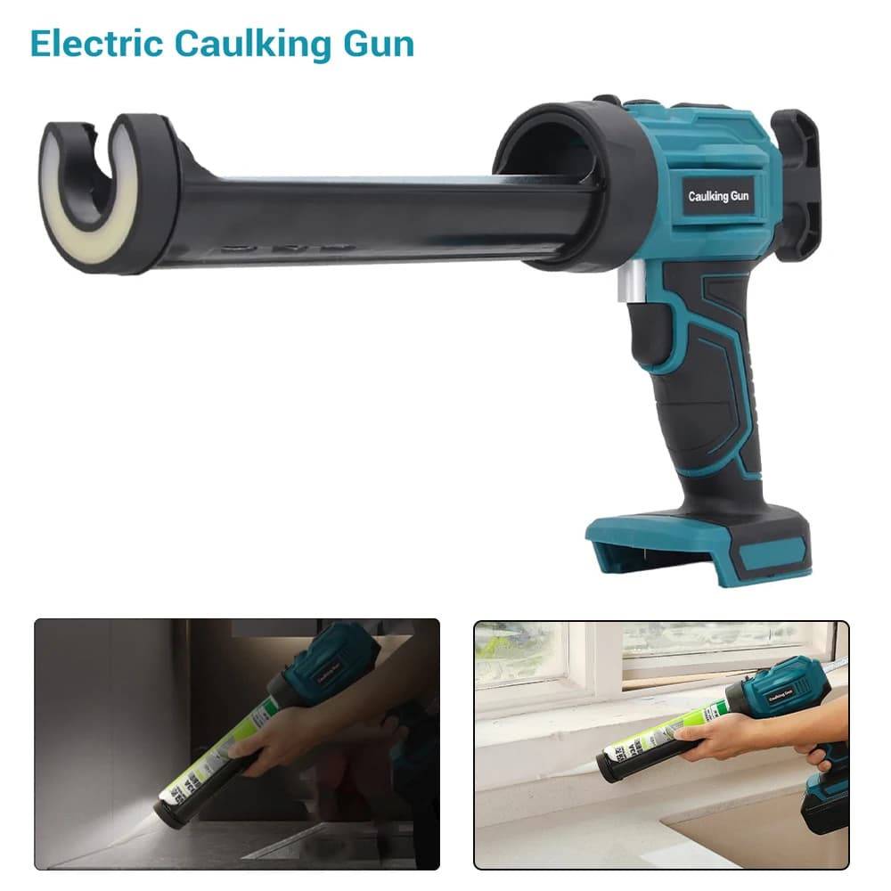 Electric Caulking Gun for Makita 18V Battery Cement Glass Adhesive Glue Seal Sealant Tool Wireless Glass Glue Gun (No Battery)